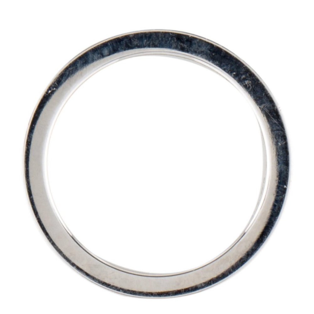LOUIS VUITTON 18K WHITE GOLD & DIAMOND EMPREINTE BAND RING - Picture 8 of 8